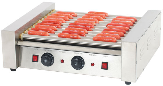 9 Roller Hot Dog Grill Maker para la conveniencia y eficiencia de la máquina de bocadillos al por menor