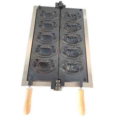 Fabricante comercial de gofres máquina de bocadillos eléctrica de forma de dibujo animado con rango de temperatura 0-300'C