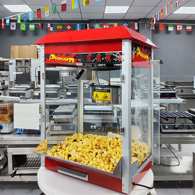 Máquina de palomitas de maíz comercial industrial para cine NO Material de aluminio controlado por aplicación