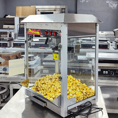 Máquina de palomitas de maíz de caramelo comercial de 220-240V/50-60Hz con capacidad de fusión de mantequilla