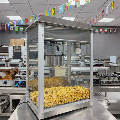 Máquina de palomitas de maíz de caramelo comercial de 220-240V/50-60Hz con capacidad de fusión de mantequilla