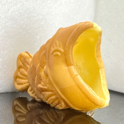 Máquina de helados de doble waffle con boca abierta en forma de pescado y temporizador 0-10 minutos