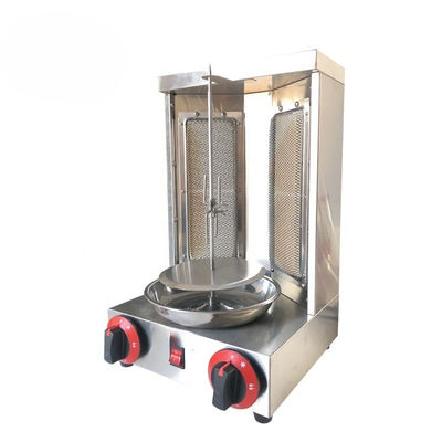 2 en 1 Máquina de Kebab Automática Rotativa Doner para GLP 2800Pa 37x37.5x53.5cm Tamaño de embalaje