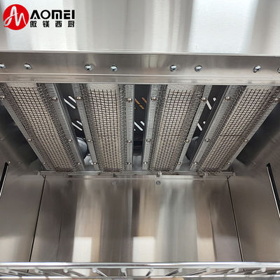 Grill de salamandra comercial de gas para pan de panadería en horno de acero inoxidable de alta capacidad