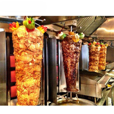 Grill de carne de alta potencia rápida y eficientemente Doner Kebab Shop Shawarma máquina de hacer