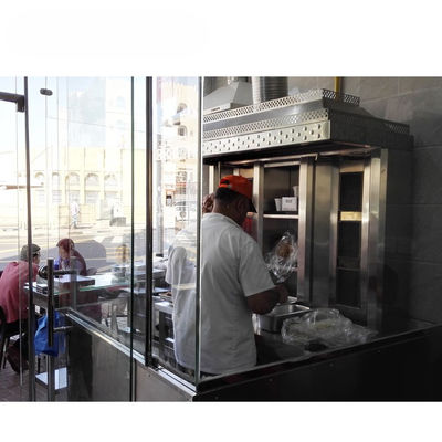 Grill de carne de alta potencia rápida y eficientemente Doner Kebab Shop Shawarma máquina de hacer