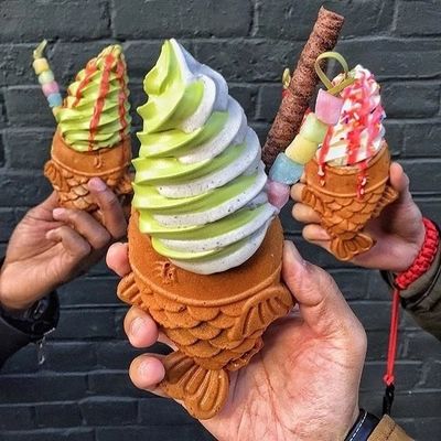 Plata 350x500x200 Máquina de Taiyaki personalizada más popular Máquina de Waffle de pescado de boca abierta