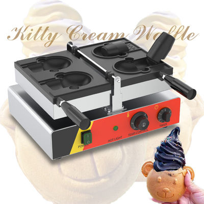 400*300*200mm Máquina eléctrica de gofres para zapatos de boca abierta en forma de oso Taiyaki helado