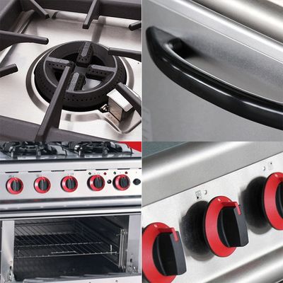 Cucinero de cocina multifunción de la serie 700 de 4 quemador de gas estufa de cocina con horno