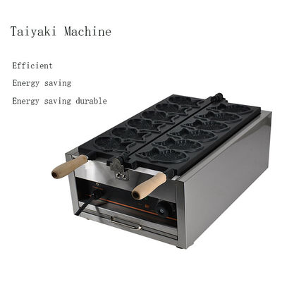 Máquina multifuncional de Taiyaki de pescado para hacer gofres y peces con la boca abierta