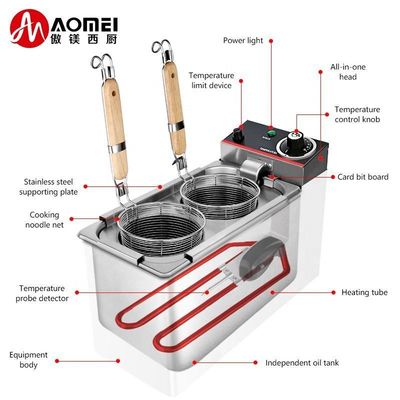 220v Voltage Electric Noodle Cooker Rango de temperatura 30-110 C Perfecto para el restaurante