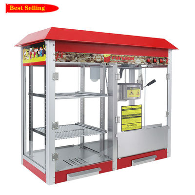 Máquina de palomitas de maíz al aire libre conveniente con calentador de alimentos y diseño de moho privado