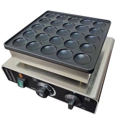 25 agujeros eléctricos no adhesivo Mini Waffle Maker para deliciosos panqueques y muffins
