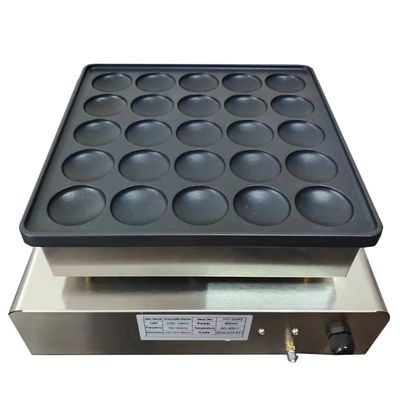 25 agujeros eléctricos no adhesivo Mini Waffle Maker para deliciosos panqueques y muffins