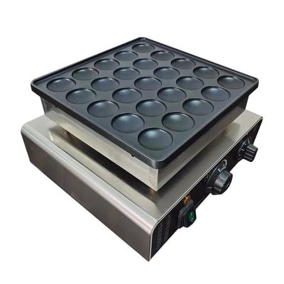 25 agujeros eléctricos no adhesivo Mini Waffle Maker para deliciosos panqueques y muffins