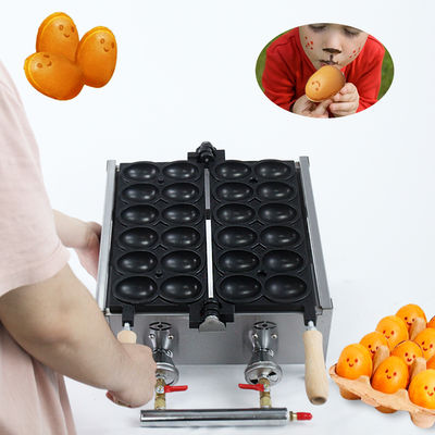Máquina de fabricación de conos para pan de huevo de burbuja alimentado con GLP y gofres de huevo sonriente suculento