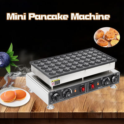Productividad alta 50 agujeros eléctricos Mini Pancake Waffle Maker para la máquina comercial de alimentos