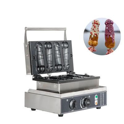 Grilling y Panini Prensa Placas Mini Taiwan Penis Waffle Maker para la máquina de comida para snacks