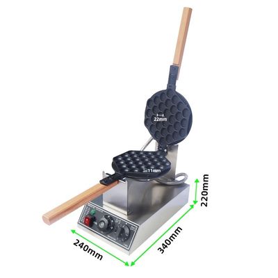 Fabricación de Waffles de burbujas con una máquina de waffle de bola