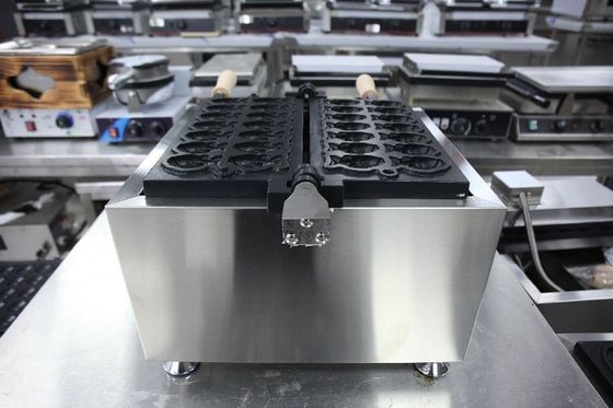 Conveniente fabricante comercial de waffles Taiyaki con panel digital y control de temperatura
