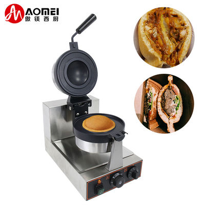 Fabricante eléctrico de gofres de ovnis de acero inoxidable y termostato ajustable para hacer bocadillos