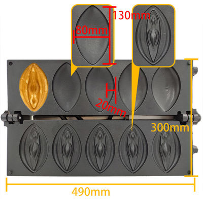 Wafflera vaginal de acero inoxidable en forma de vagina Temperatura de 50 a 300 grados 15,80 KG