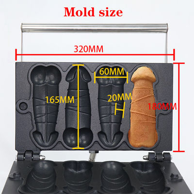 Acero inoxidable Bob Waffle Pene de los hombres Penis Waffera Penis Waffle Maker máquina 10.6 KG