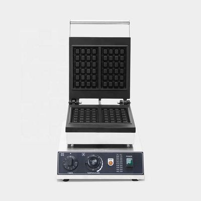 Tiendas de alimentos y bebidas Fabricante de gofres cuadrados eléctricos comerciales con rebanadas simples o dobles