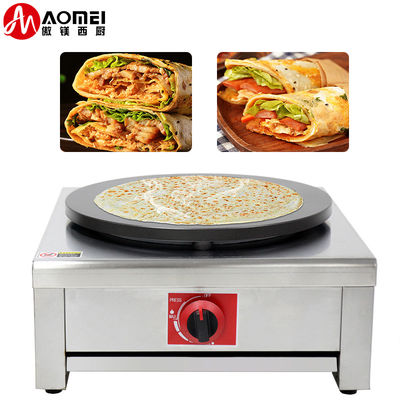 Inicio Comercial 40cm de gas Roti Crepe Maker Rotación Crepe Maker máquina de panqueques