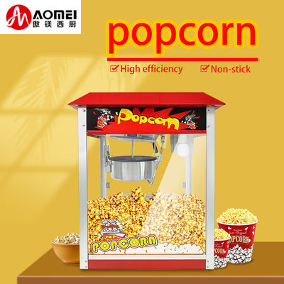 Maquinaria eléctrica de palomitas de maíz para bocadillos de caramelo rojo