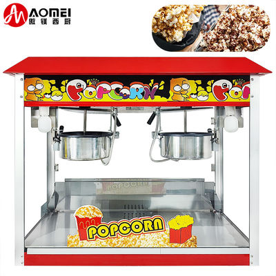 Bajo nivel de ruido Máquina automática de hacer palomitas de maíz de doble olla 860*420*740mm