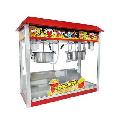 Bajo nivel de ruido Máquina automática de hacer palomitas de maíz de doble olla 860*420*740mm