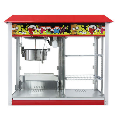 Máquina eléctrica para hacer palomitas de maíz 860*420*740mm Gran capacidad Comercial con calentador de alimentos