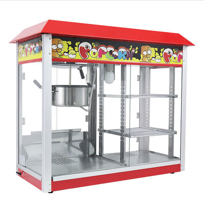Máquina eléctrica para hacer palomitas de maíz 860*420*740mm Gran capacidad Comercial con calentador de alimentos