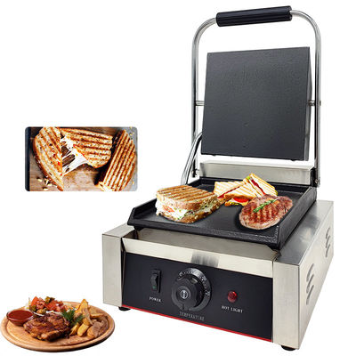 Grill de prensa Panini Sandwich Maker Grill de contacto plano completo 220v / 110v NO Molde privado
