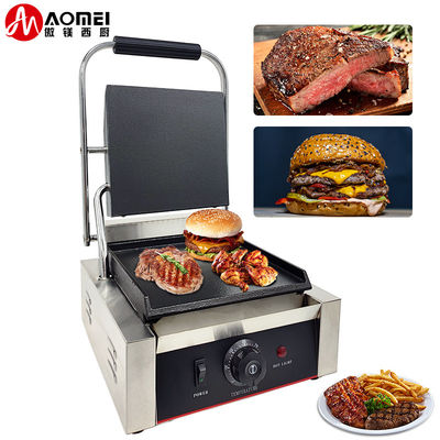Grill de prensa Panini Sandwich Maker Grill de contacto plano completo 220v / 110v NO Molde privado