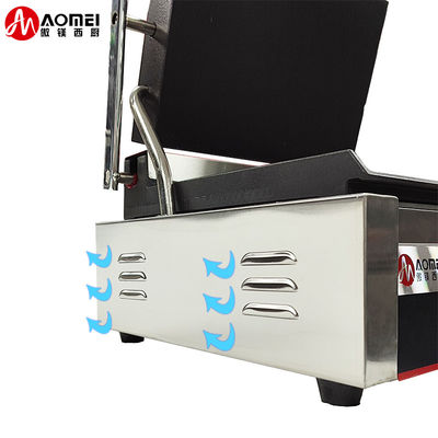 Placas de sándwich intercambiables Grill de sándwich Panini eléctrico para restaurante de hotel
