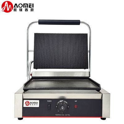 Placas de parrilla antiadherente Panini eléctrica máquina de parrilla de sándwich de acero inoxidable 220v