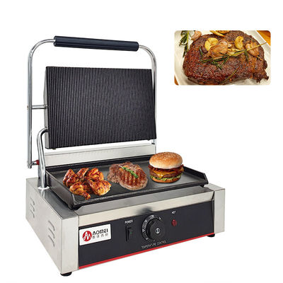 Cocina Cocina Panini eléctrica Sandwich Maker con hierro fundido Grill BBQ y placas
