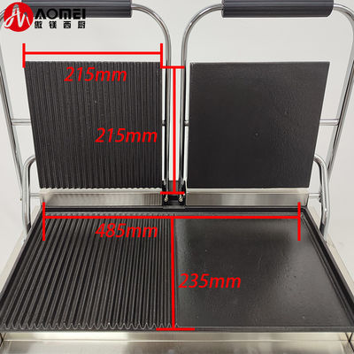 Grill eléctrico de acero inoxidable con fuente de alimentación eléctrica