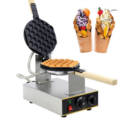 Máquina de Waffle de huevo de mini burbujas para la fabricación de bocadillos eléctricos