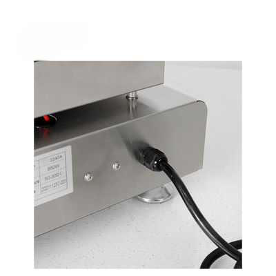 Máquina de fabricación de gofres comercial de 110V con rango de temperatura de 50-300C y diseño compacto