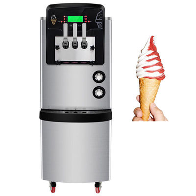 Sistema de preenfriamiento Fabricante de helados blandos con 3 sabores 540x850x1500mm de acero inoxidable