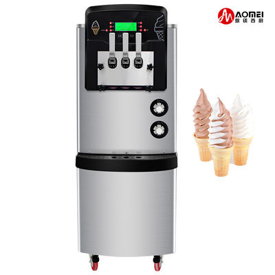 Sistema de preenfriamiento Fabricante de helados blandos con 3 sabores 540x850x1500mm de acero inoxidable