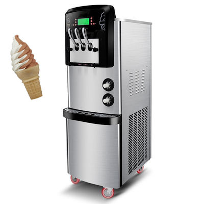 Sistema de preenfriamiento Fabricante de helados blandos con 3 sabores 540x850x1500mm de acero inoxidable