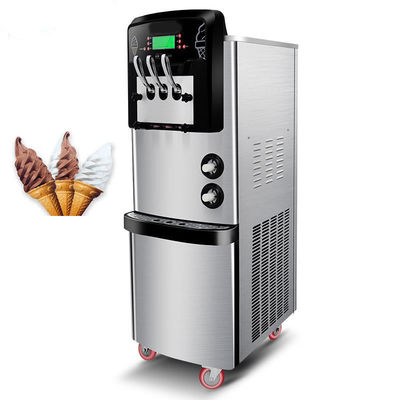 Máquina de helados de servicio comercial de 3 sabores con capacidad de 36-42L/h