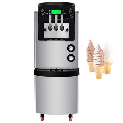 Fabricante de helados de acero inoxidable comercial de calidad alimentaria 304 con tres sabores