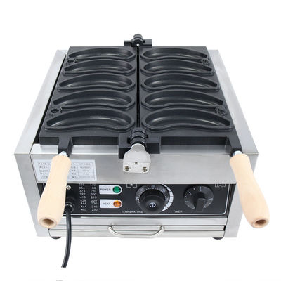 Máquina de Waffle de Banano de Hotel Fabricante de Waffles de Burbuja de Acero Inoxidable No adhesivo 11.25 KG