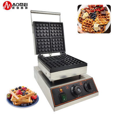 Nonstick Electric Belga Waffle Maker 4pcs Rectangular Waffle Panadero máquina para bocadillos