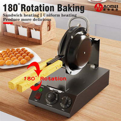 Diámetro 200 mm Tamaño de molde eléctrico antiadherente de burbujas Waffle horno de hierro para la fabricación de bocadillos